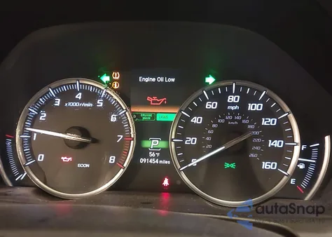 2017 Acura Tlx Technology Package из США, поврежденный, VIN 19UUB1F53HA007617